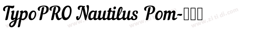 TypoPRO Nautilus Pom字体转换